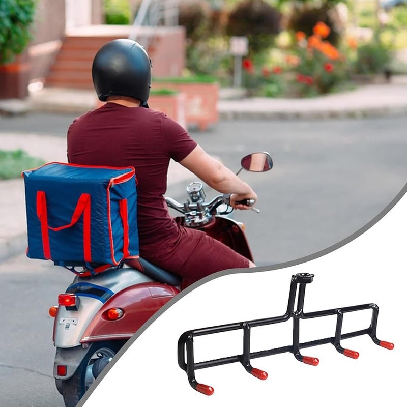 5 Hooks Electric Bicycle Front Hanger for Backpacks and Delivery Accessories High Performance Metal - Image 2